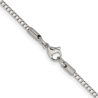 Chisel Stainless Steel Polished 2mm 24 inch Box Chain