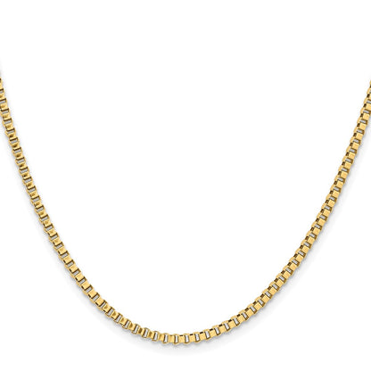Chisel Stainless Steel Polished Yellow IP-plated 2.4mm 24 inch Box Chain