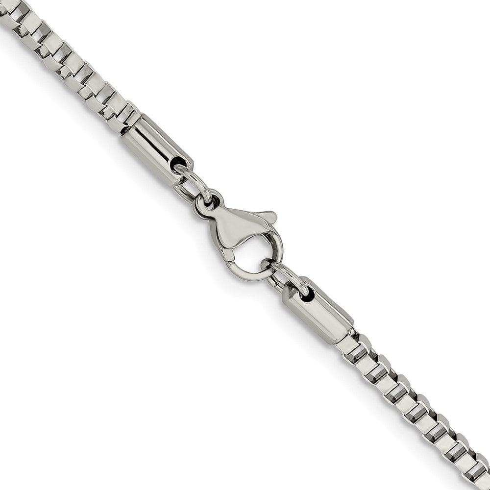 Chisel Stainless Steel Polished 3.2mm 22 inch Box Chain