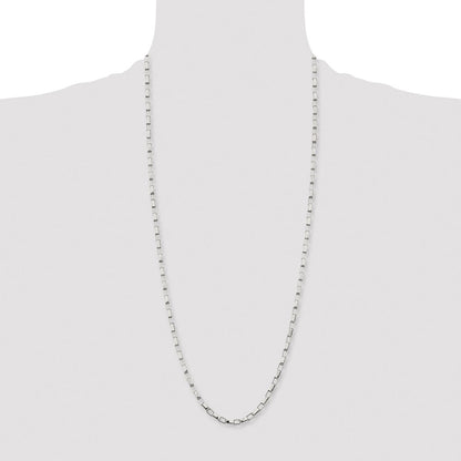Chisel Stainless Steel Polished 4.8mm 30 inch Square Link Chain