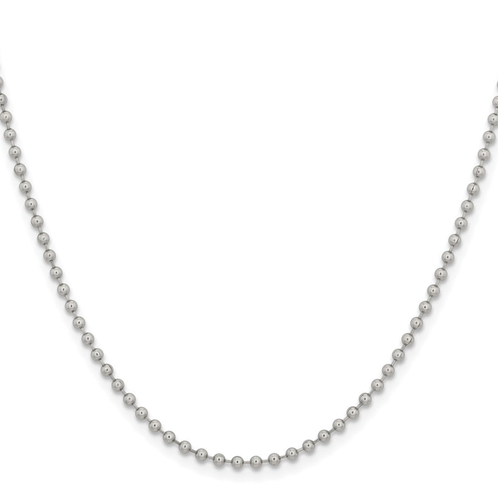 Chisel Stainless Steel Polished 2.4mm 30 inch Ball Chain