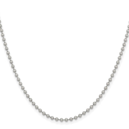 Chisel Stainless Steel Polished 2.4mm 20 inch Ball Chain