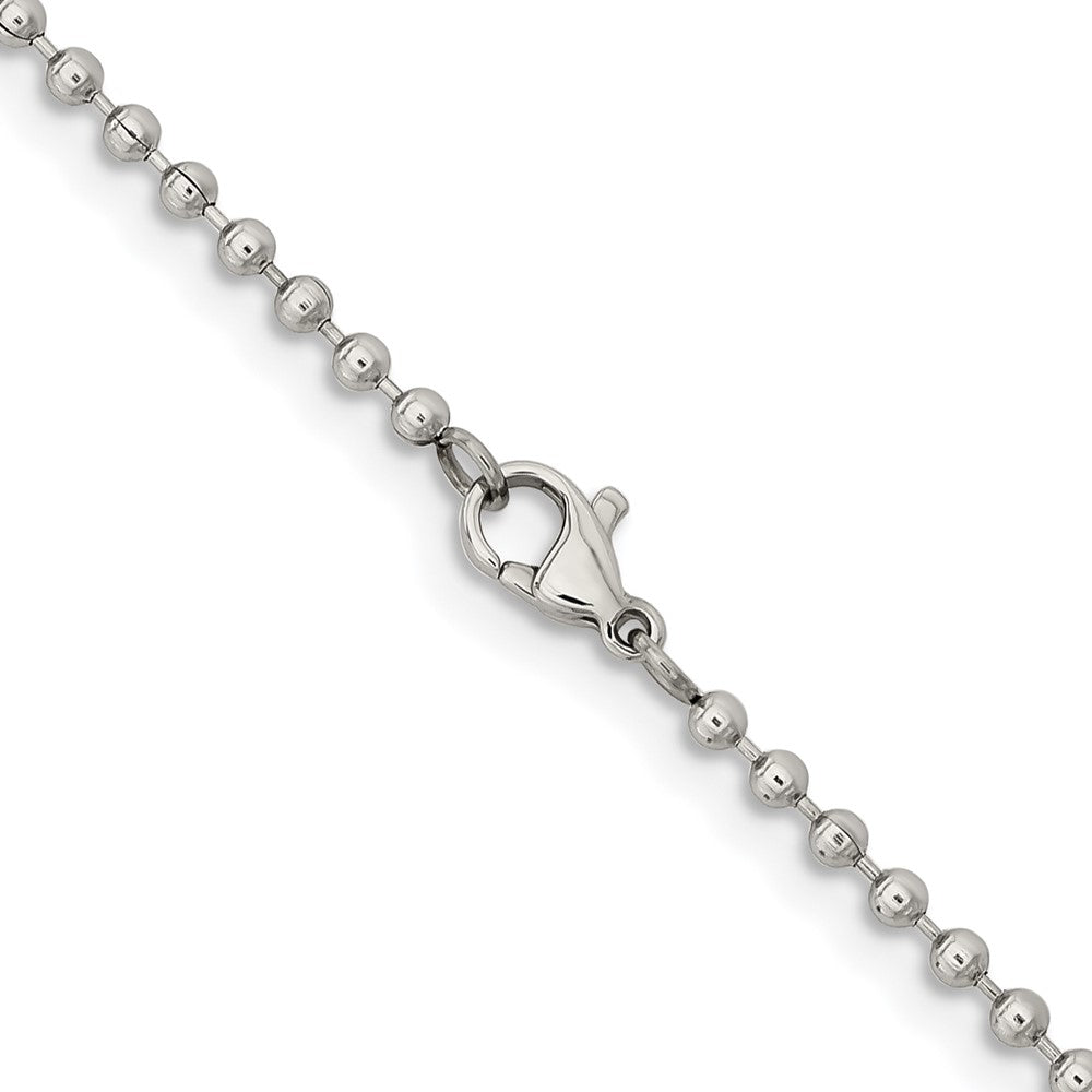 Chisel Stainless Steel Polished 2.4mm 30 inch Ball Chain