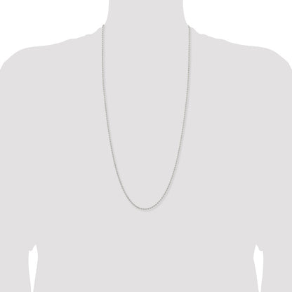 Chisel Stainless Steel Polished 2.4mm 30 inch Ball Chain