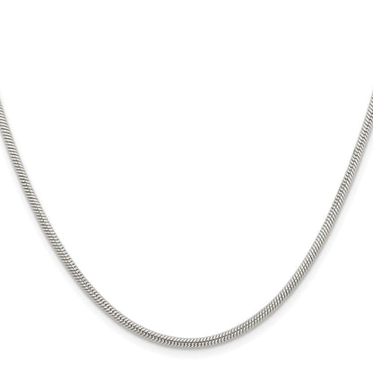 Chisel Stainless Steel Polished 2.4mm 24 inch Snake Chain