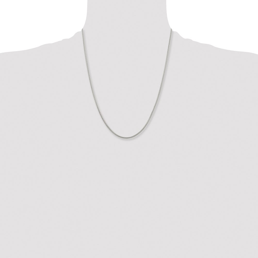 Chisel Stainless Steel Polished 2.4mm 22 inch Snake Chain