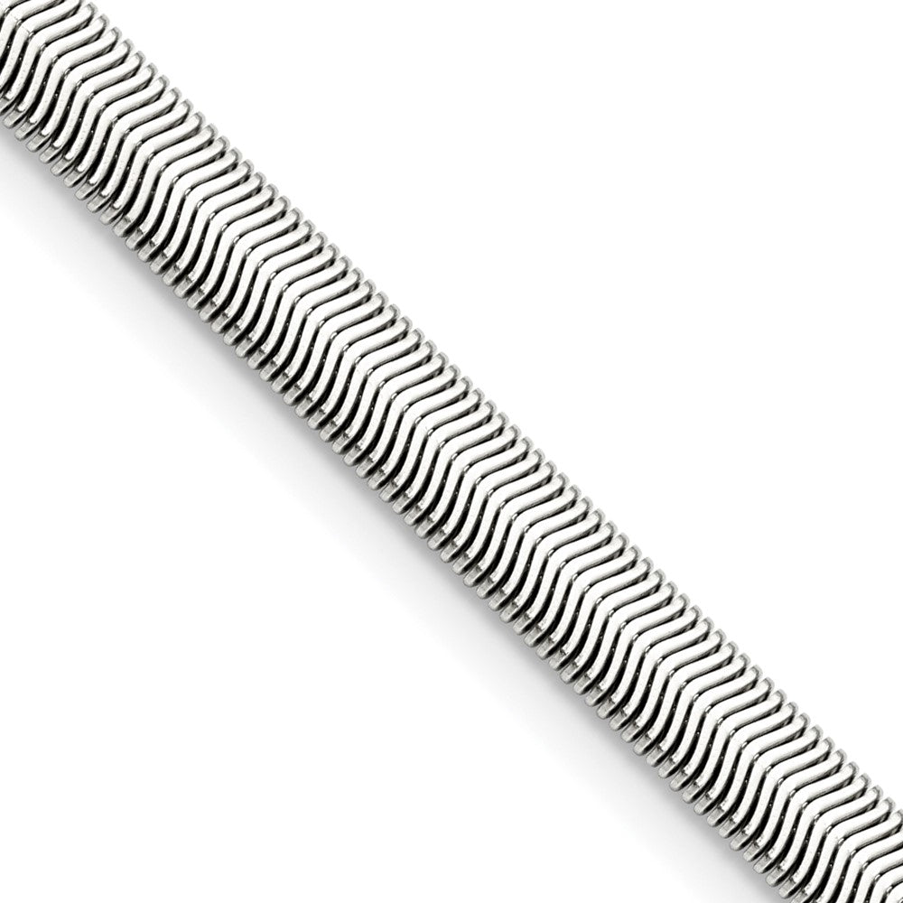 Chisel Stainless Steel Polished 6.2mm 20 inch Flat Snake Chain