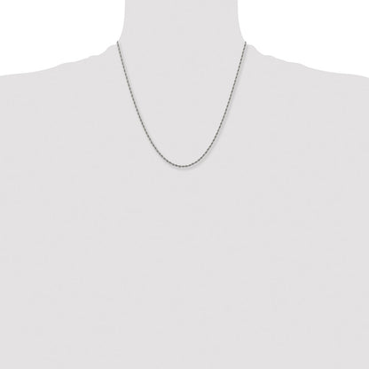 Chisel Stainless Steel Polished 2.4mm 20 inch Rope Chain