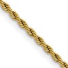 Chisel Stainless Steel Polished Yellow IP-plated 2.4mm 18 inch Rope Chain