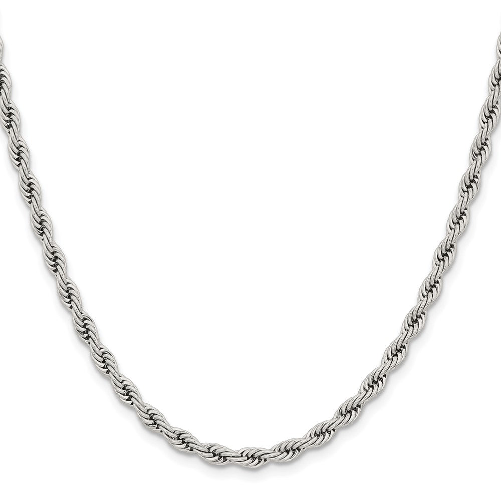 Chisel Stainless Steel Polished 4mm 20 inch Rope Chain