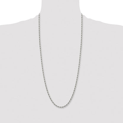 Chisel Stainless Steel Polished 4mm 30 inch Rope Chain