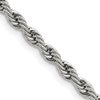 Chisel Stainless Steel Polished 4mm 22 inch Rope Chain