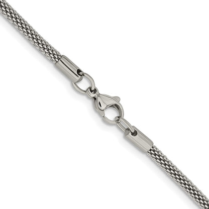 Chisel Stainless Steel Polished 3.2mm 24 inch Bismark Chain