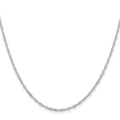 Chisel Stainless Steel Polished 2mm 22 inch Singapore Chain
