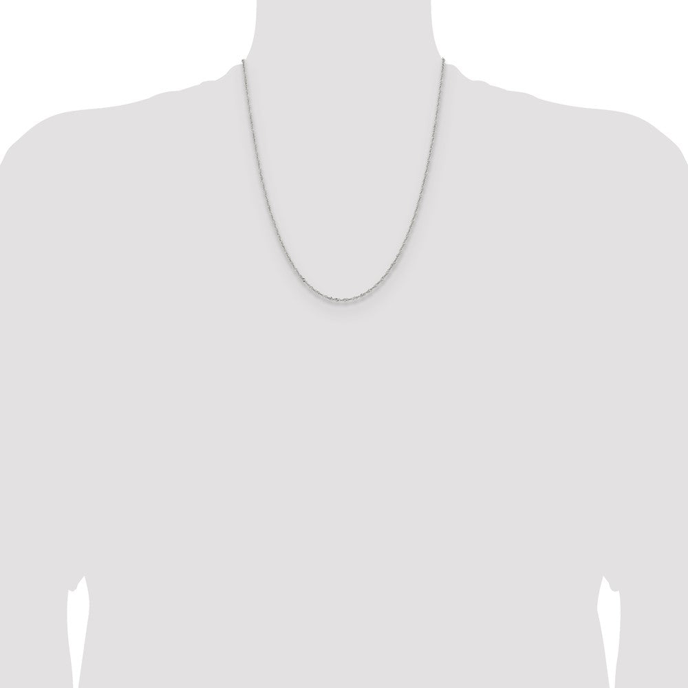 Chisel Stainless Steel Polished 2mm 22 inch Singapore Chain