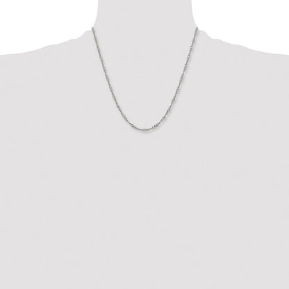 Chisel Stainless Steel Polished 3mm 20 inch Singapore Chain