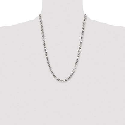 Chisel Stainless Steel Polished 5.5mm 24 inch Franco Chain