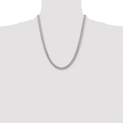 Chisel Stainless Steel Polished 6.75mm 22 inch Franco Chain