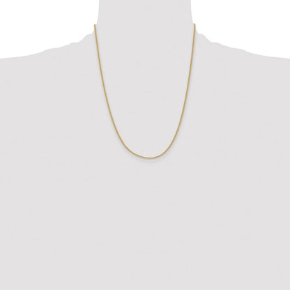 Chisel Stainless Steel Polished Yellow IP-plated 2.25mm 22 inch Round Curb Chain
