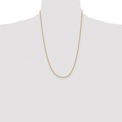 Chisel Stainless Steel Polished Yellow IP-plated 2.25mm 24 inch Round Curb Chain