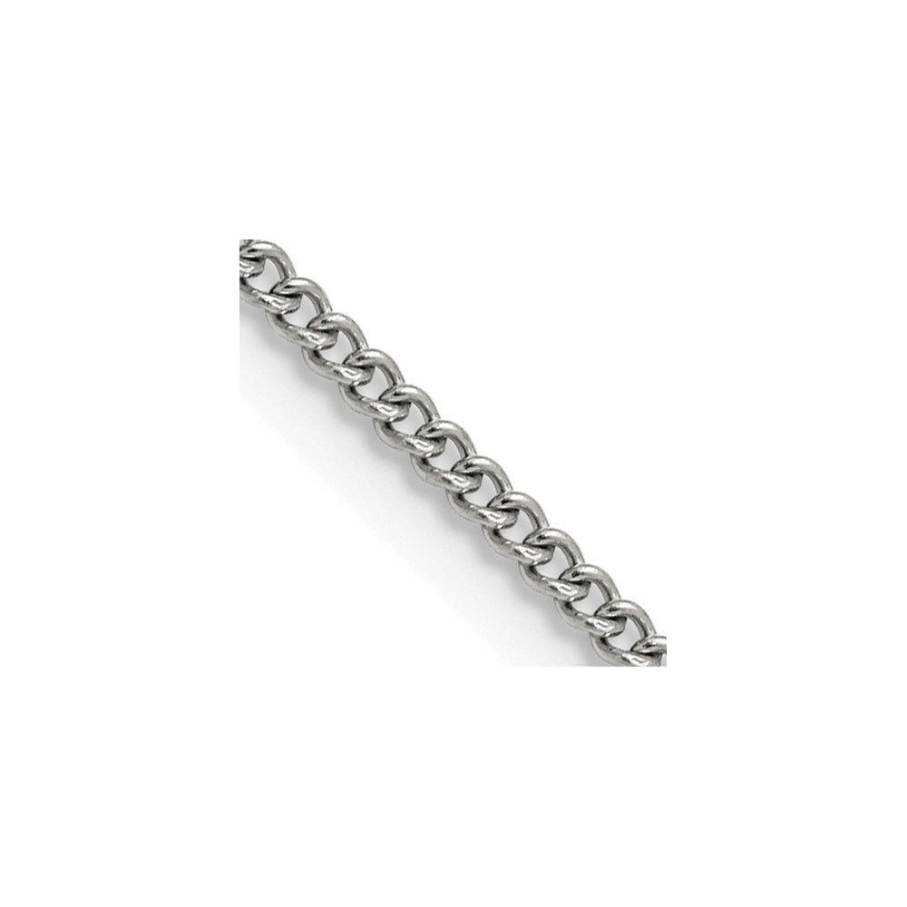 Chisel Stainless Steel Polished 2.25mm 22 inch Round Curb Chain