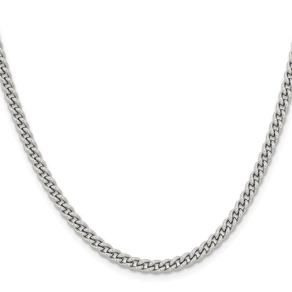 Chisel Stainless Steel Polished 4mm 20 inch Round Curb Chain