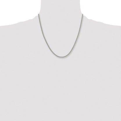 Chisel Stainless Steel Polished 4mm 20 inch Round Curb Chain