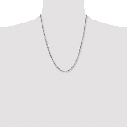Chisel Stainless Steel Polished 4mm 22 inch Round Curb Chain