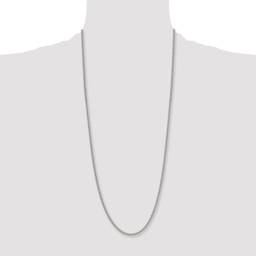 Chisel Stainless Steel Polished 4mm 30 inch Round Curb Chain