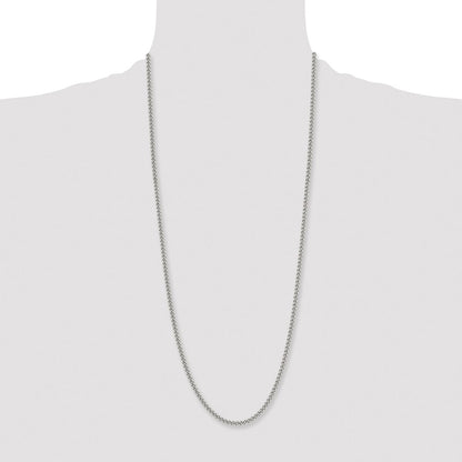 Chisel Stainless Steel Polished 4mm 30 inch Round Curb Chain