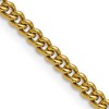 Chisel Stainless Steel Polished Yellow IP-plated 4mm 22 inch Round Curb Chain