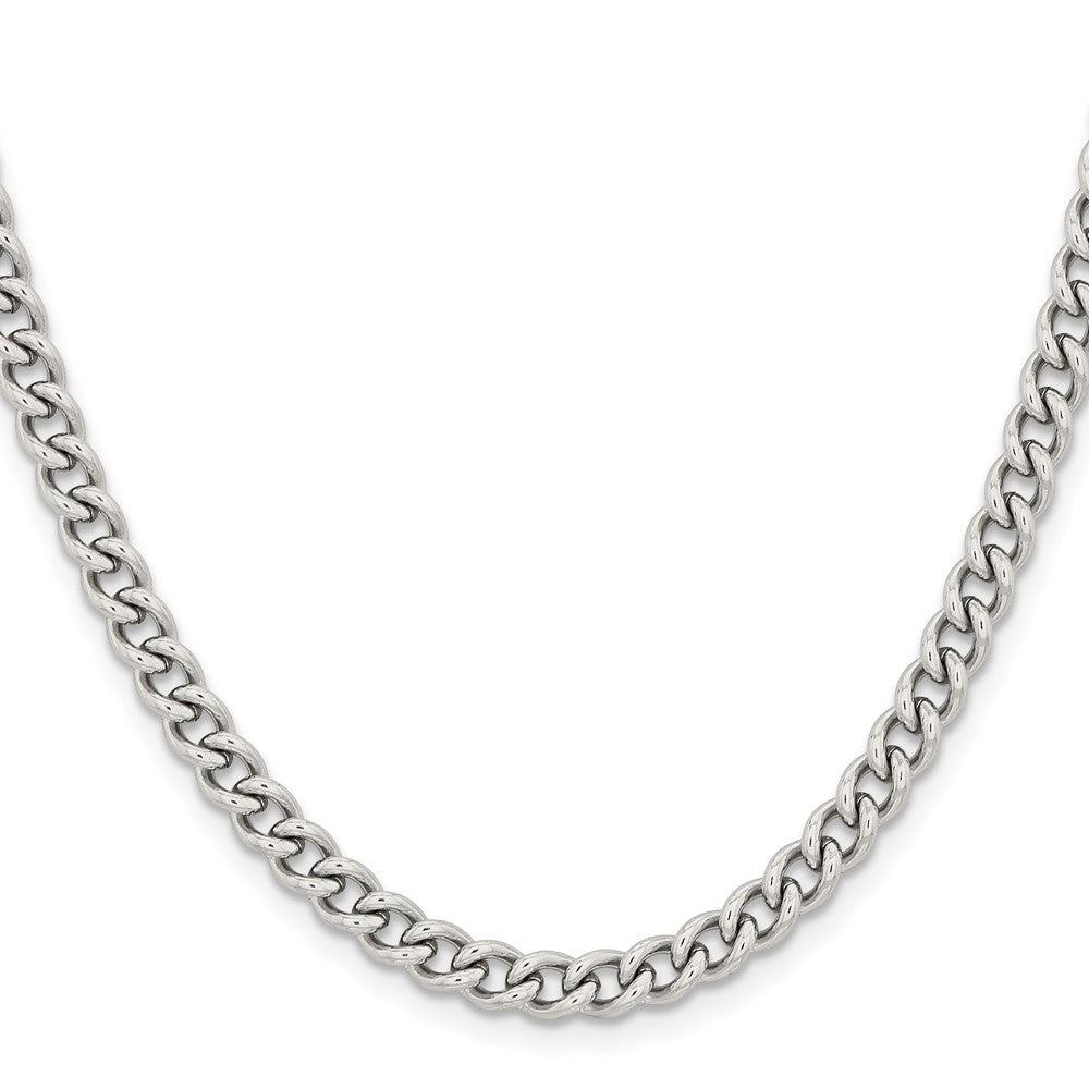 Chisel Stainless Steel Polished 5.3mm 22 inch Round Curb Chain