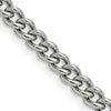 Chisel Stainless Steel Polished 5.3mm 22 inch Round Curb Chain