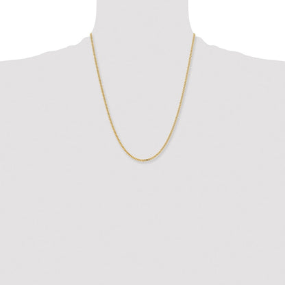 Chisel Stainless Steel Polished Yellow IP-plated 3mm 24 inch Curb Chain