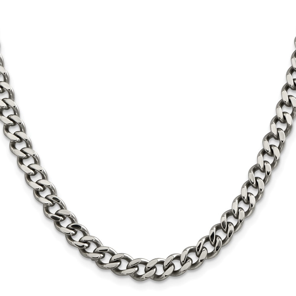 Chisel Stainless Steel Polished 6.75mm 20 inch Curb Chain