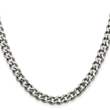 Chisel Stainless Steel Polished 6.75mm 22 inch Curb Chain