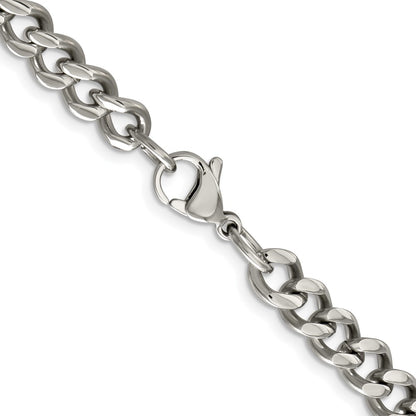 Chisel Stainless Steel Polished 6.75mm 24 inch Curb Chain