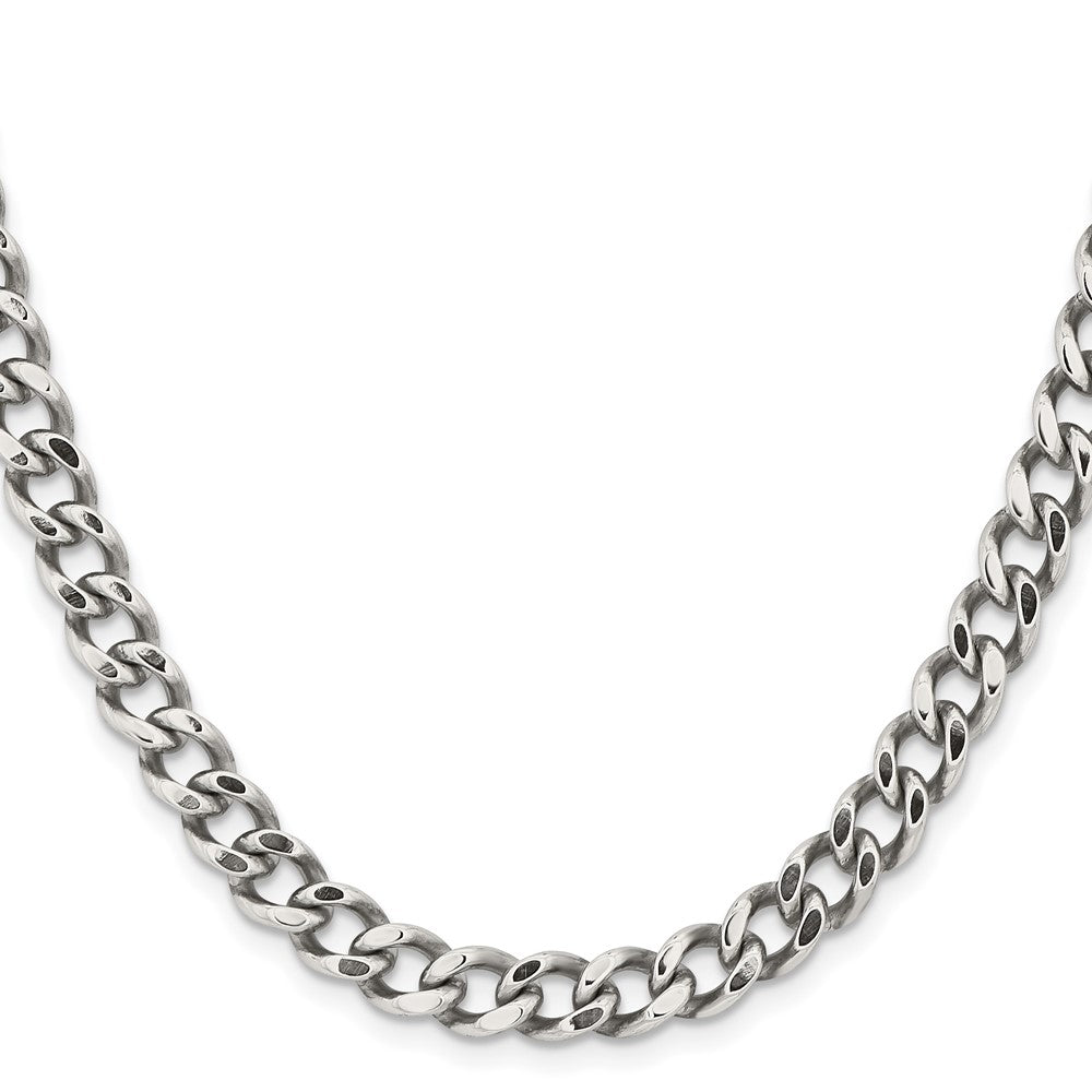 Chisel Stainless Steel Polished 7.5mm 20 inch Curb Chain