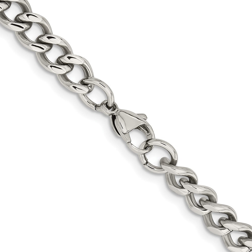 Chisel Stainless Steel Polished 7.5mm 24 inch Curb Chain