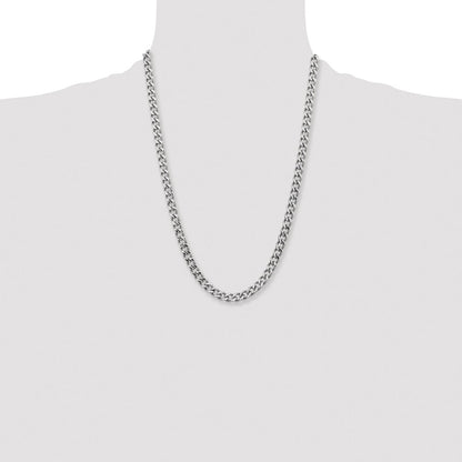 Chisel Stainless Steel Polished 7.5mm 24 inch Curb Chain