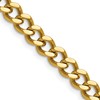 Chisel Stainless Steel Polished Yellow IP-plated 7.5mm 24 inch Curb Chain