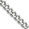 Chisel Stainless Steel Polished 7.5mm 20 inch Curb Chain