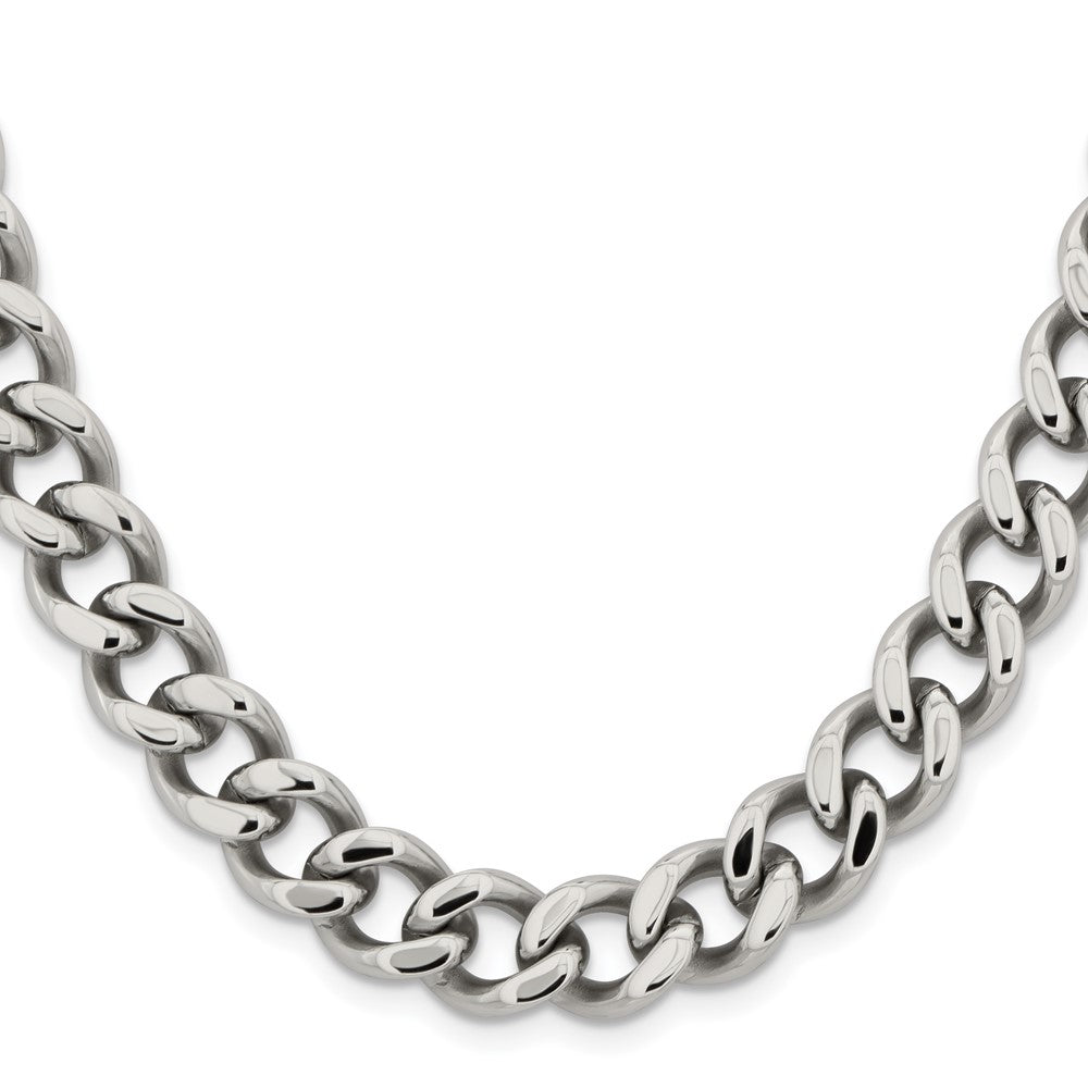 Chisel Stainless Steel Polished 11.5mm 24 inch Curb Chain