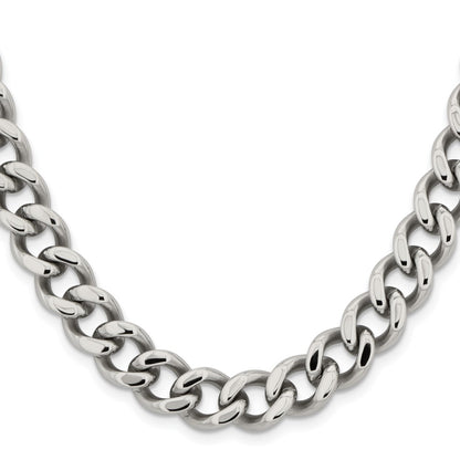 Chisel Stainless Steel Polished 11.5mm 24 inch Curb Chain