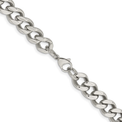Chisel Stainless Steel Polished 11.5mm 24 inch Curb Chain