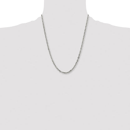 Chisel Stainless Steel Polished 4.2mm 22 inch Fancy Twisted Link Chain