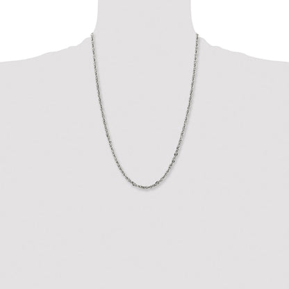 Chisel Stainless Steel Polished 4.2mm 24 inch Fancy Twisted Link Chain