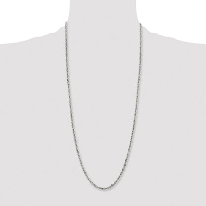 Chisel Stainless Steel Polished 4.2mm 30 inch Fancy Twisted Link Chain