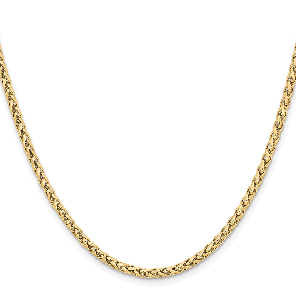 Chisel Stainless Steel Polished Yellow IP-plated 3mm 20 inch Wheat Chain