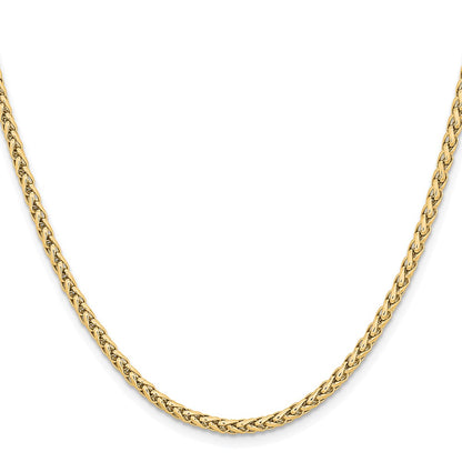 Chisel Stainless Steel Polished Yellow IP-plated 3mm 20 inch Wheat Chain